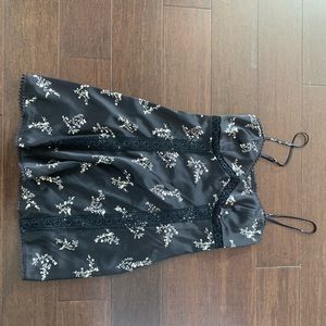 Urban Outfitters black floral mini dress